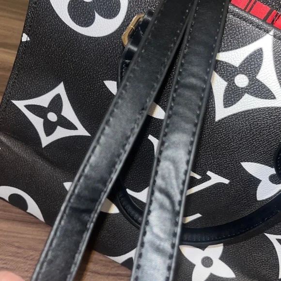 Inspired Monogram Black and White Tote - Picture 6 of 16